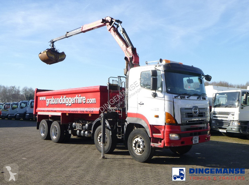 Camion Hino FY1EUKA 8x4 tipper RHD + Palfinger...