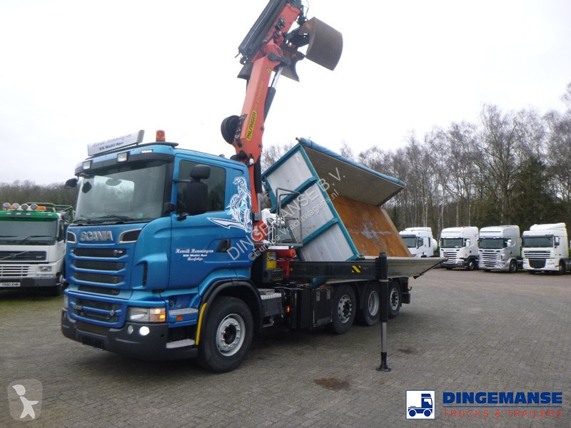 Camion Scania R 500 8X2 tipper + alfinger...