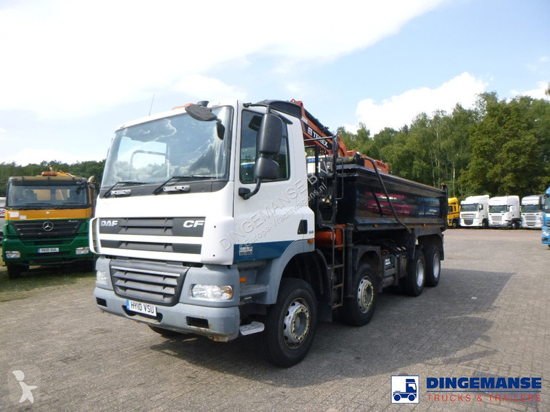 Camion DAF 85360 8X4 RHD tipper + Terex 118.2...