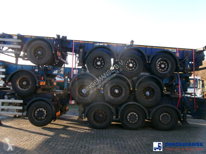 Kamion  Stack - 3 x splitter container chassis...