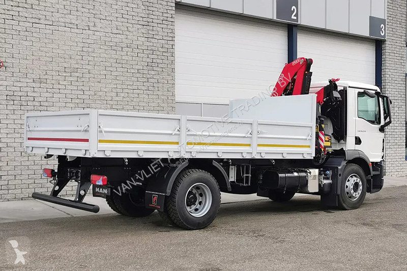 Camion MAN 18.250 BB CH Flatbed with Crane (2...