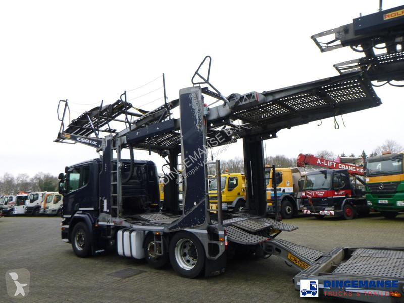 Camion Scania 410 6x2 RHD Rolfo car transporter