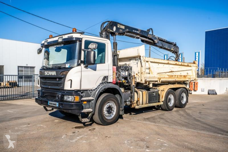 Camion Scania P 400 // BIBENNE // RUE HIAB 16...