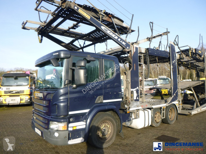 Camion Scania 410 6x2 RHD Rolfo car transporter