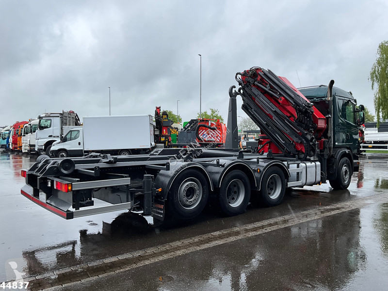 Camion Scania 480 8x4 HMF 60 Tonmeter laadkraan...