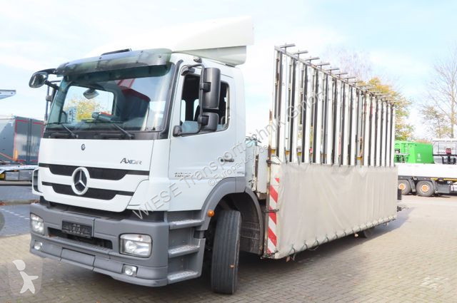 Kamion Mercedes 1833 L - Glastransporter Kran...