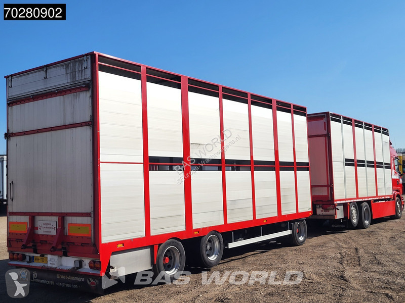 Kamion Scania G420 6X2 Cattle transport combi...
