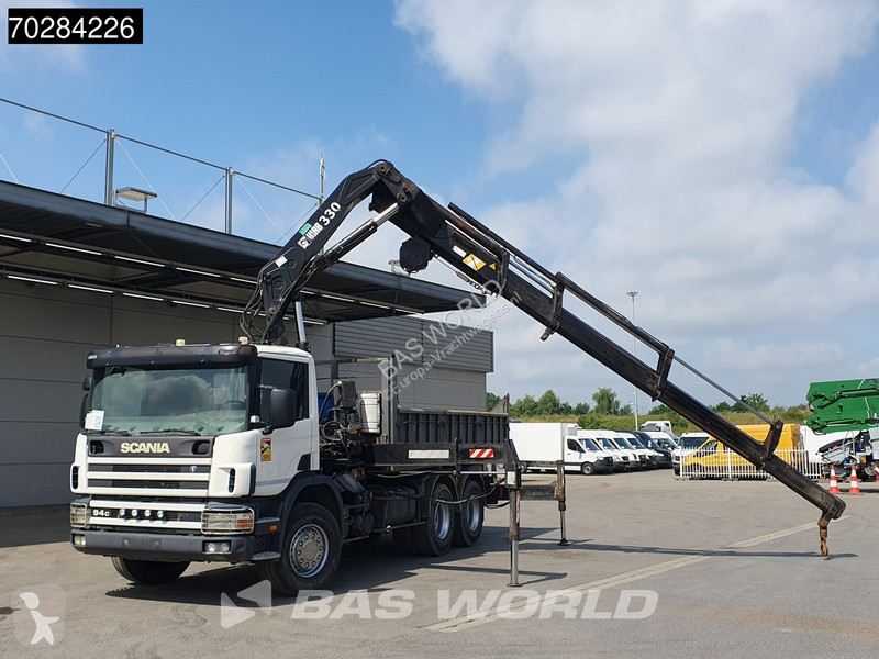 Camion Scania P94 6X4 Hiab 330-4 Kran Crane 9m3...