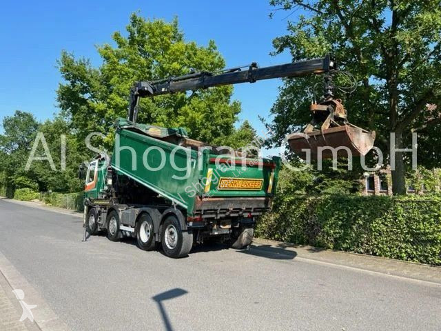 Camion DAF 85480 8X2 Kipper+Kran Hiab 144E-3 PRO