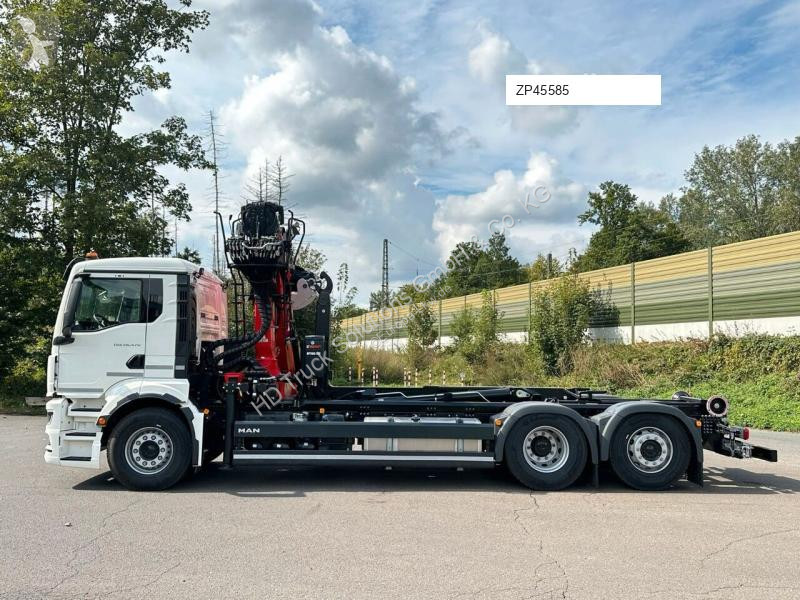 Kamion MAN TGS 26.470 6x2 Abrollkipper + Kran...
