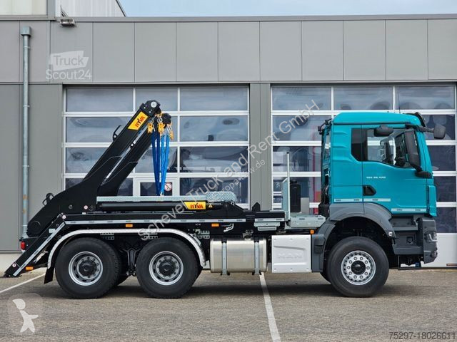 Camion MAN TGS 26.520 Absetzkipper HYVA 18 TAZ...