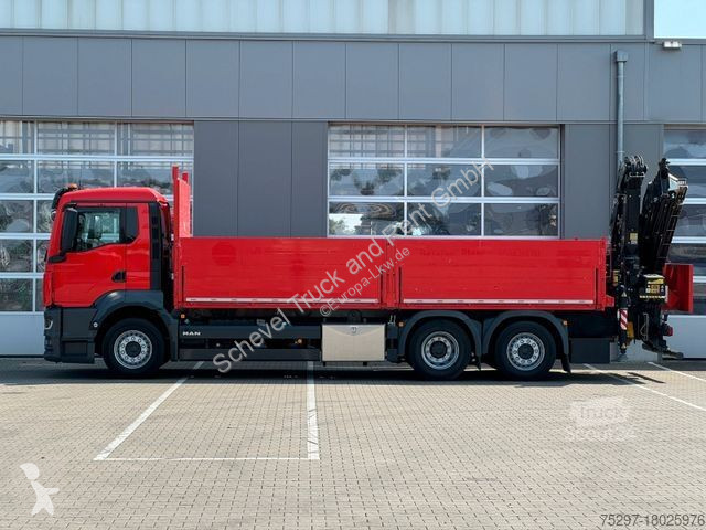 Lastbil MAN TGS 26.430 Baustoffpritsche Fassi...