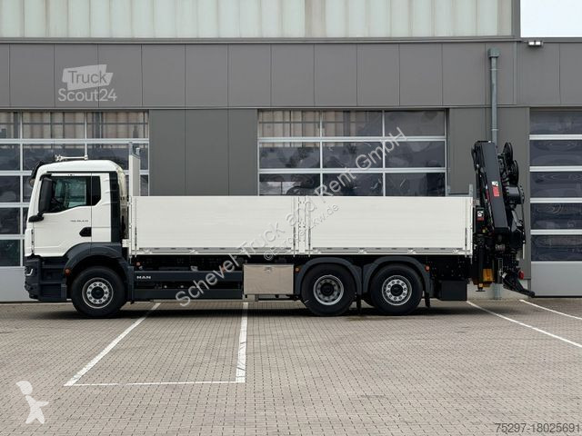 Lastbil MAN TGS 6x2-4 Pritsche HIAB 228-6 Funk ACC