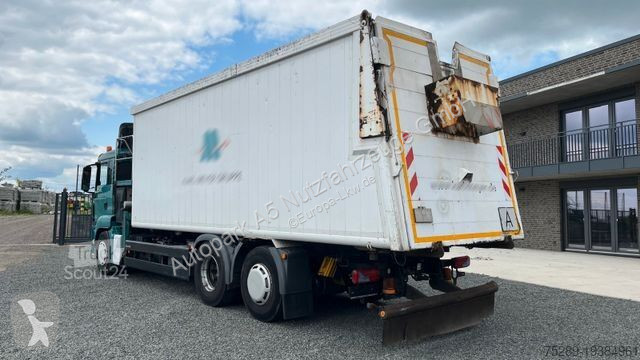 Lastbil MAN TGS Müllwagen Glas Kran Kipper