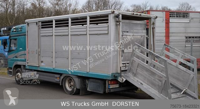 Camion Mercedes 1223 1 Stock Hohe Gitter...