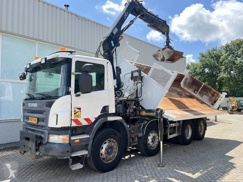 Camion Scania 400 8X4 KIER 2010 + HIAB Crane...