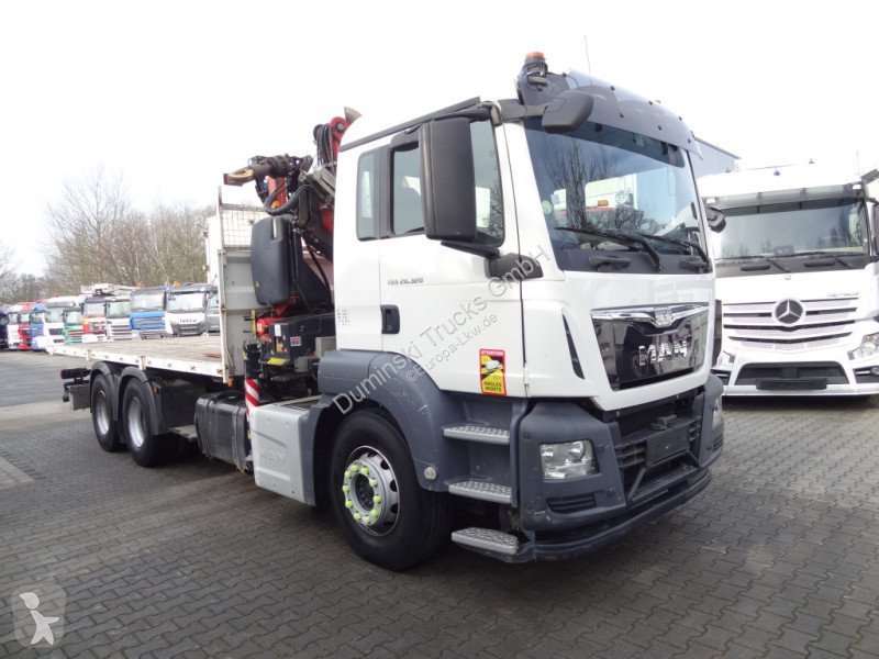 Lastbil MAN TGS 6X4 BB mit Kran Fassi F175
