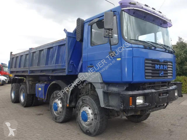 Camión MAN 8x8 meiller kipper manual diesel pomp