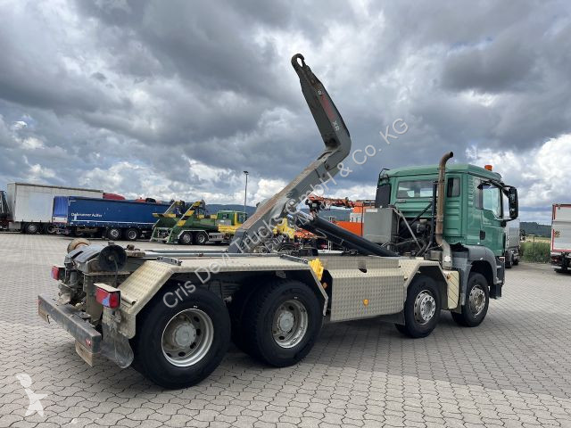 Camión MAN 35.480 8x4 Abrollkipper Hiab...