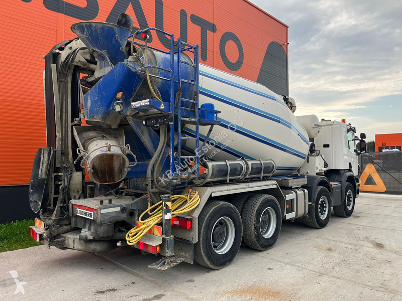Lastbil Scania P 410 8x4 IEBHERR 9 m3 +...