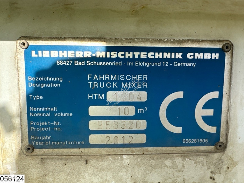Beton Liebherr Betonmixer Liebherr 10m3