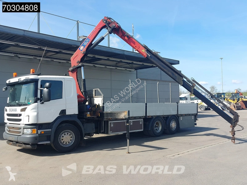 شاحنة Scania P360 P 6X2 HMF 1820-K4 Kran Crane...