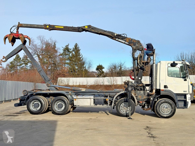 شاحنة DAF 85430 * ABROLLKIPPER + JONSERED J1320...