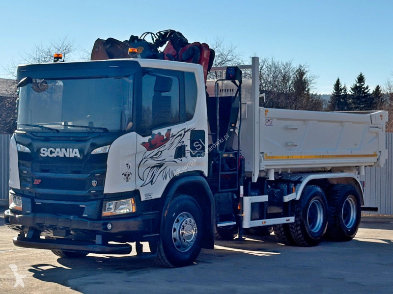 شاحنة Scania 410 Kipper 4,90m * HMF 1643 + FUNK...