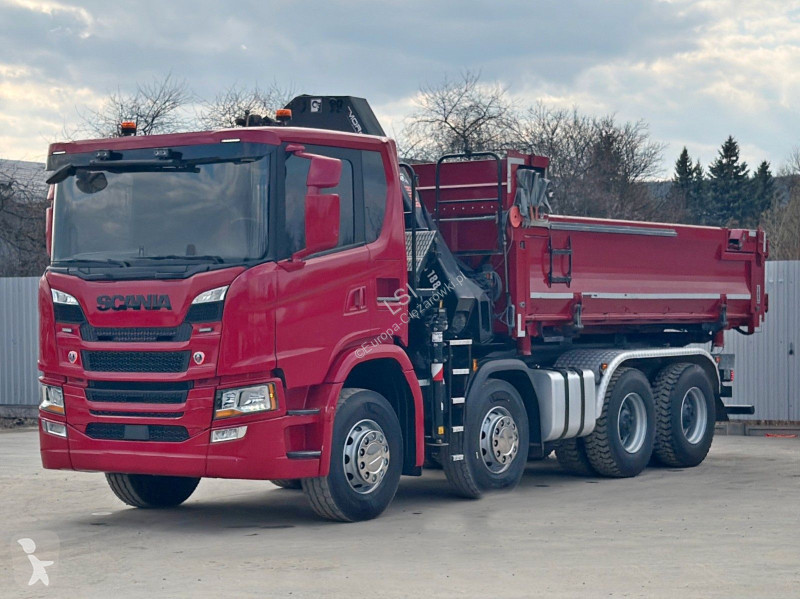 شاحنة Scania 450 Kipper*HIAB X - HIDUO 188 *...