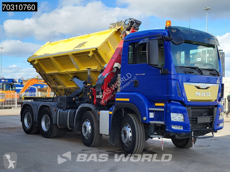 شاحنة MAN 35.480 8X4 HMF 2243-Z2 Crane Kran...