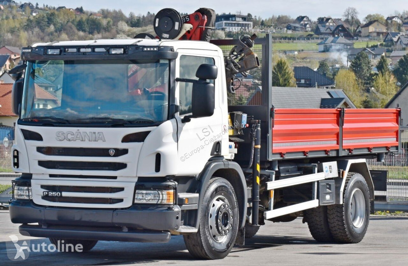 شاحنة Scania 250* Kipper 4,75m * HMF 635 K2 +...