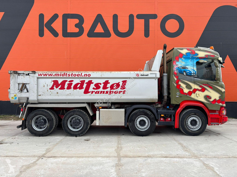 شاحنة Scania R 520 8x4 RETARDER / FU STEE / BOX...