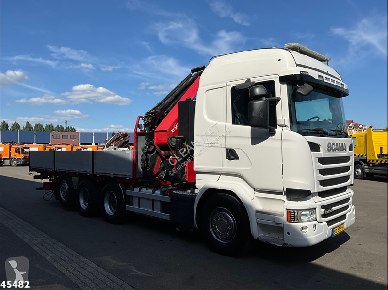شاحنة Scania 490 8x4 Euro 6 etarder HMF 60...