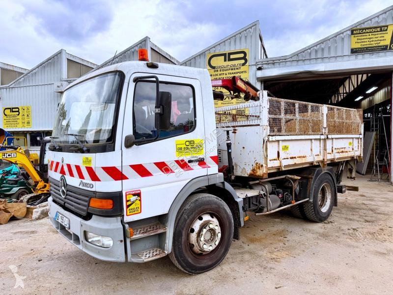 شاحنة Mercedes  ATEGO 1218 Camion benne grue...