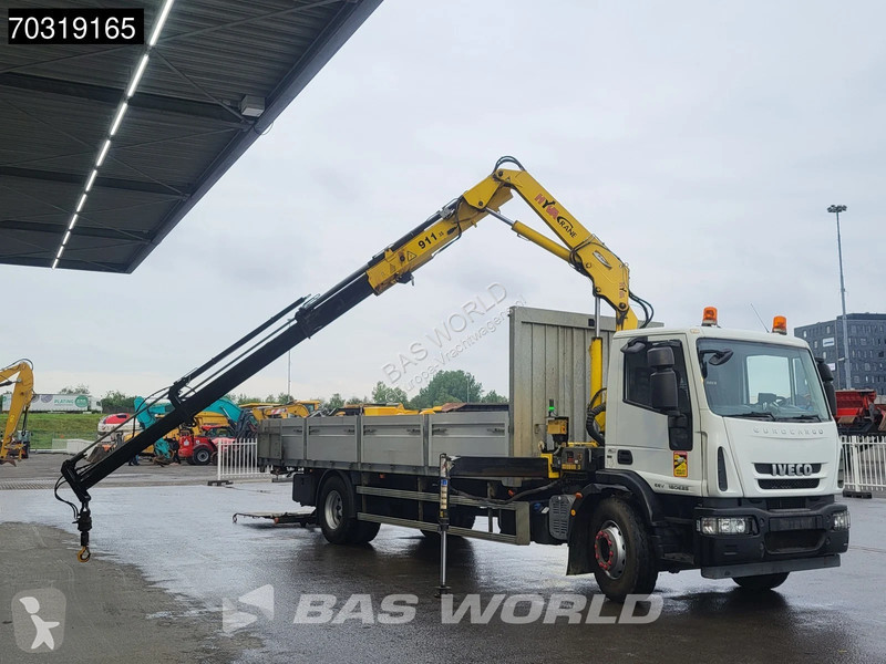 شاحنة Iveco 180E250 4X2 Hyva V911 3S Crane Kran...