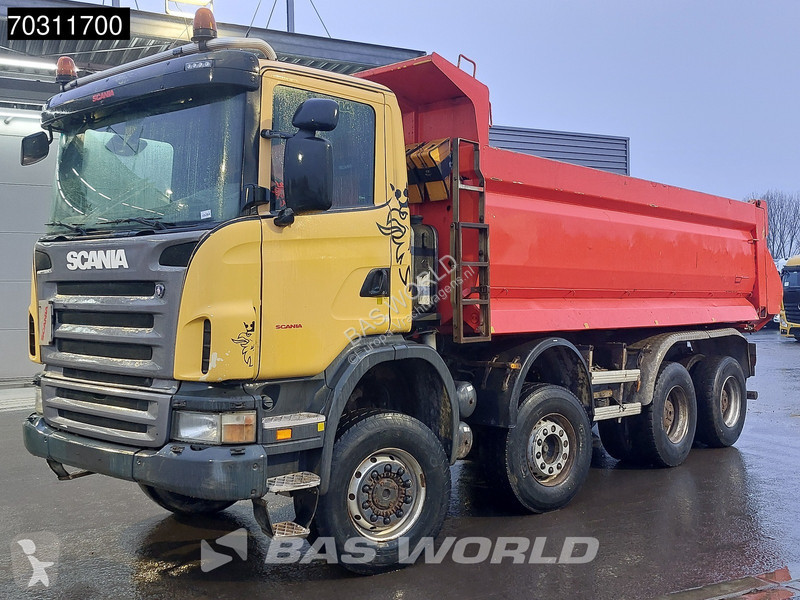 شاحنة Scania 420  8X6 8x6 18m3 KH Kipper Steel...