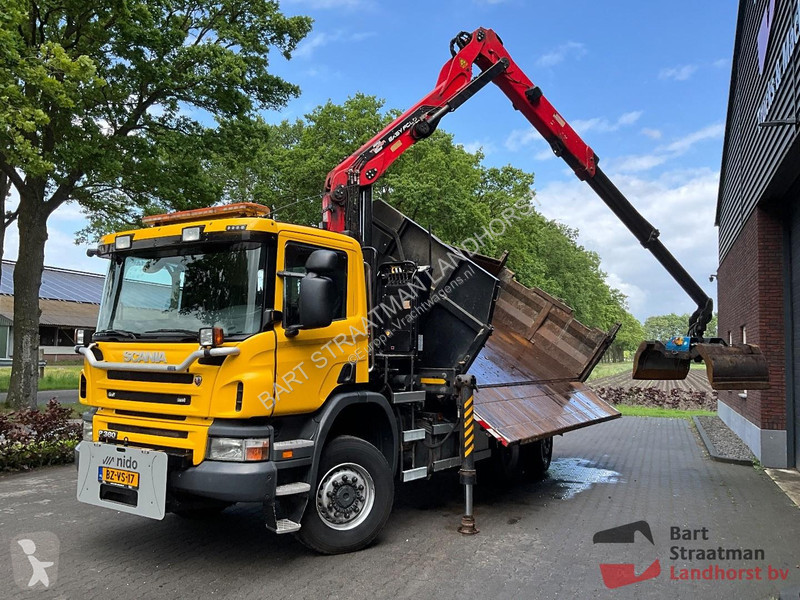 Lastbil Scania 360 B 6X4*4 met 10m³ 2 zijden...