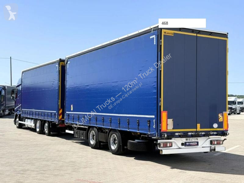 شاحنة مقطورة DAF XG 480 / ZESTAW TANDEM 120 M3...