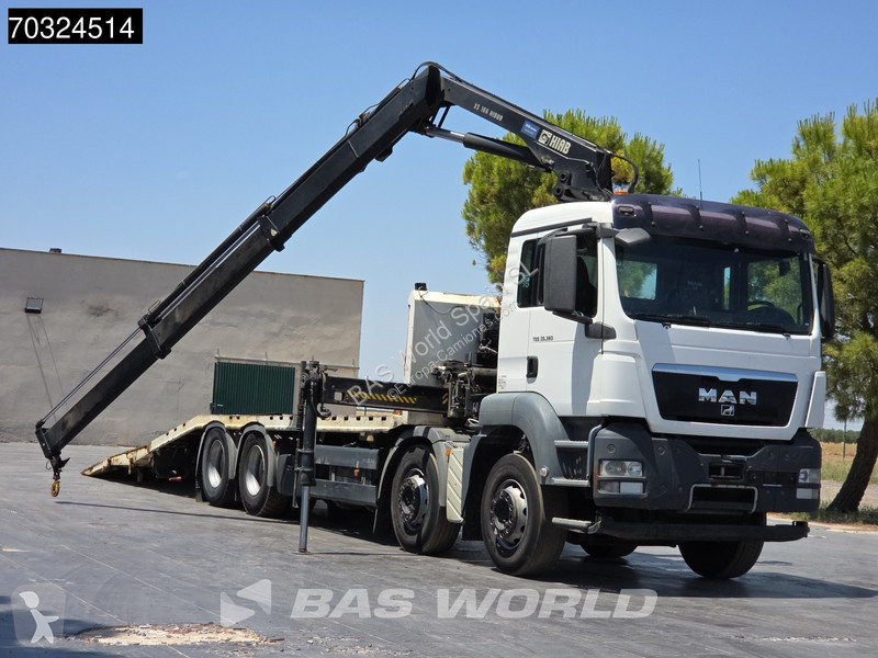 شاحنة MAN 35.360  8X2 Grua HIAB 166 Rampas...