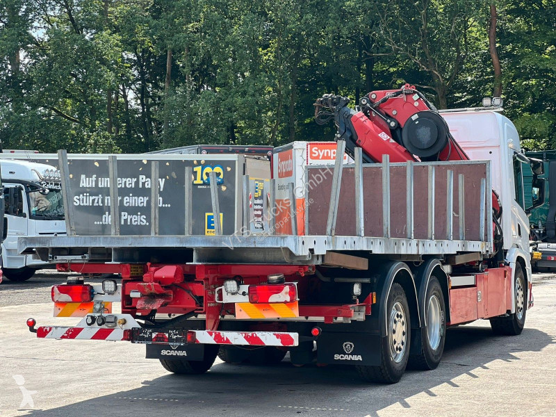 شاحنة Scania 410 6x2 BDF-ritsche mit Fassi...