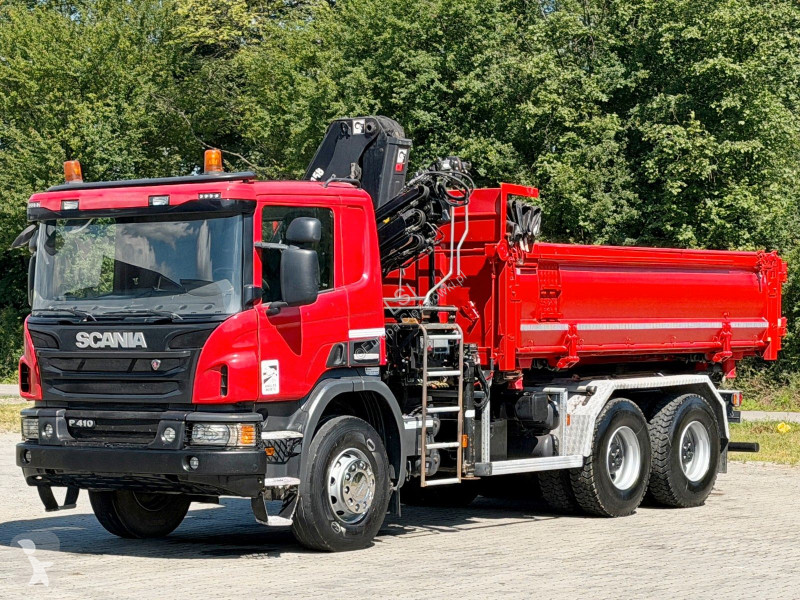 Kran Scania P 410 Kipper 4,95m * KRAN/FUNK +...