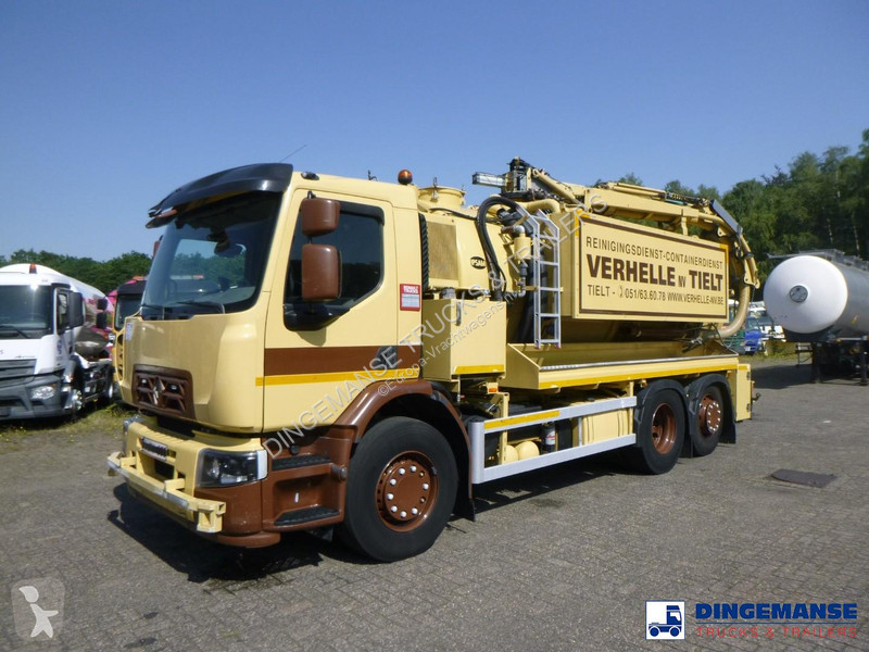 شاحنة Renault D 26 Wide 6x2 vacuum tank 11 m3