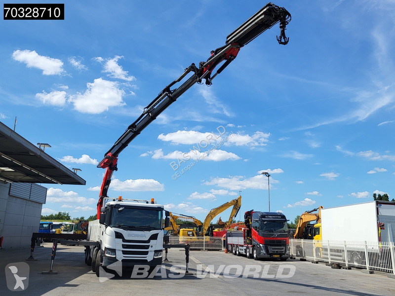 شاحنة Scania 450 8X4 FASSI F710RA.2.25 Crane...