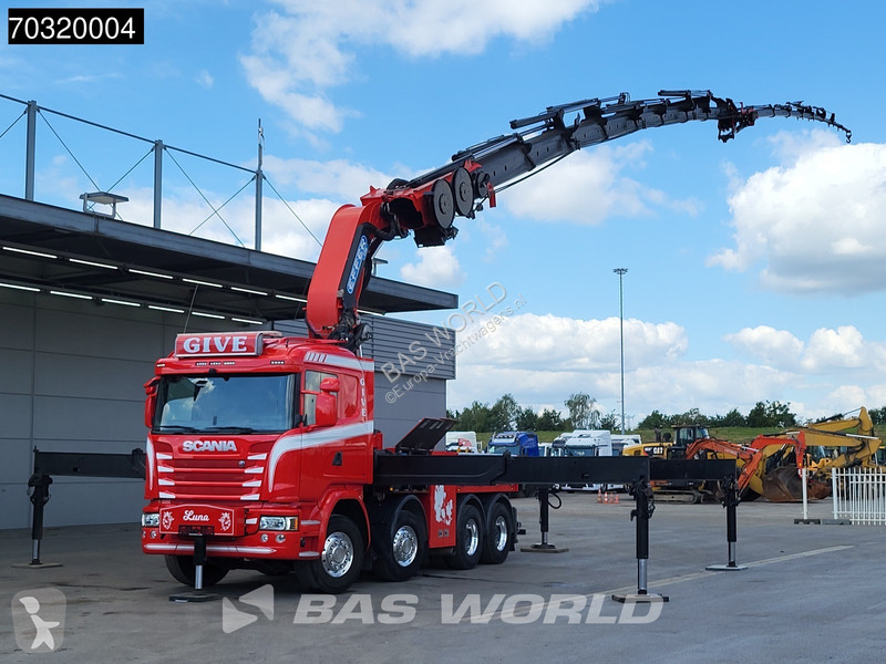 شاحنة Scania 490 8X4 EFFER 1750/8S + JIB 6S...