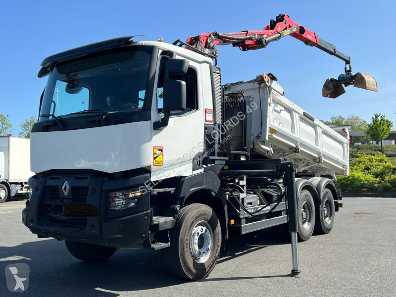 شاحنة Renault 430 BIBENNE GRUE EN Z