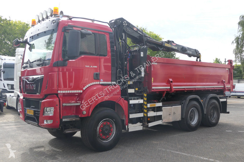شاحنة MAN TGS | 6X6 | 2 Side Tipper + Hydraulic...
