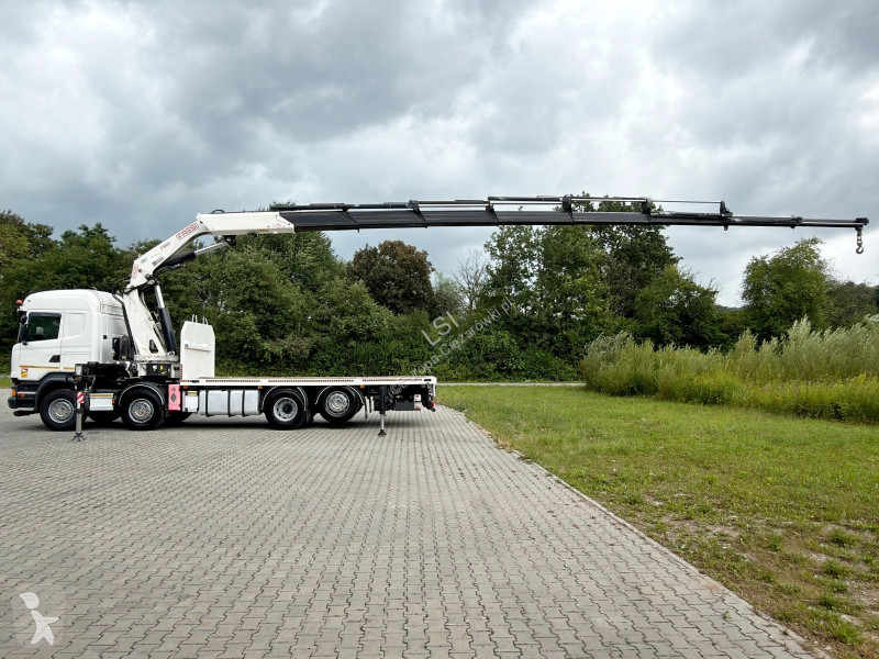 شاحنة Scania R 580 * PATFORM 8,40m * FASSI F660...