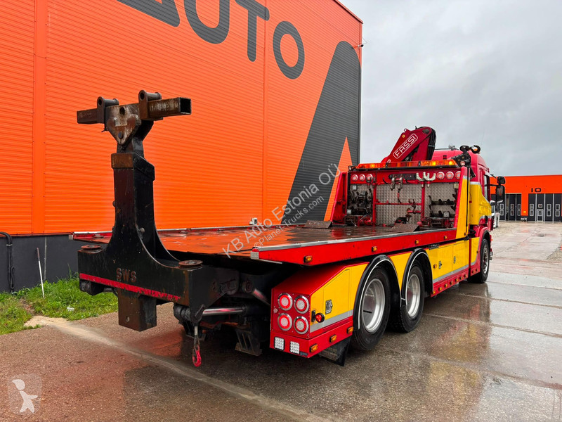 شاحنة Scania P 114 6x2 SWS PF100 / 2x 5 ton+10...