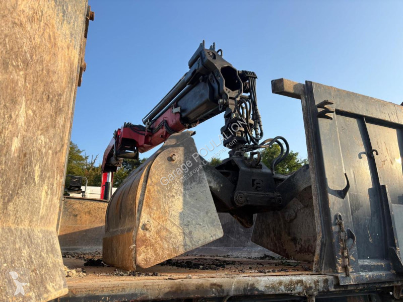 شاحنة MAN BI-BENNE MARREL + grue HMF 1310K3...