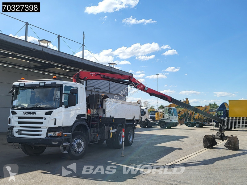 Kamion Scania 400 6X4 HMF 1444-Z2 Crane Remote...